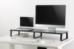 BRATECK επιτραπέζια βάση για 2x οθόνες/laptop STB-112, 13-32", έως 20kg, μαύρη - 5210131133873 - Image 2