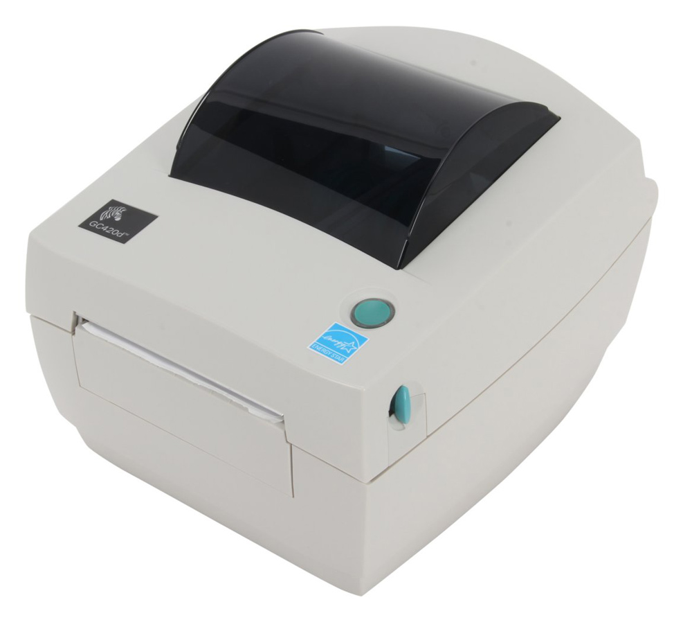 U-GC420D ZEBRA used Direct Transfer Desktop Barcode Printer GC420D, 203 dpi - - Image 1