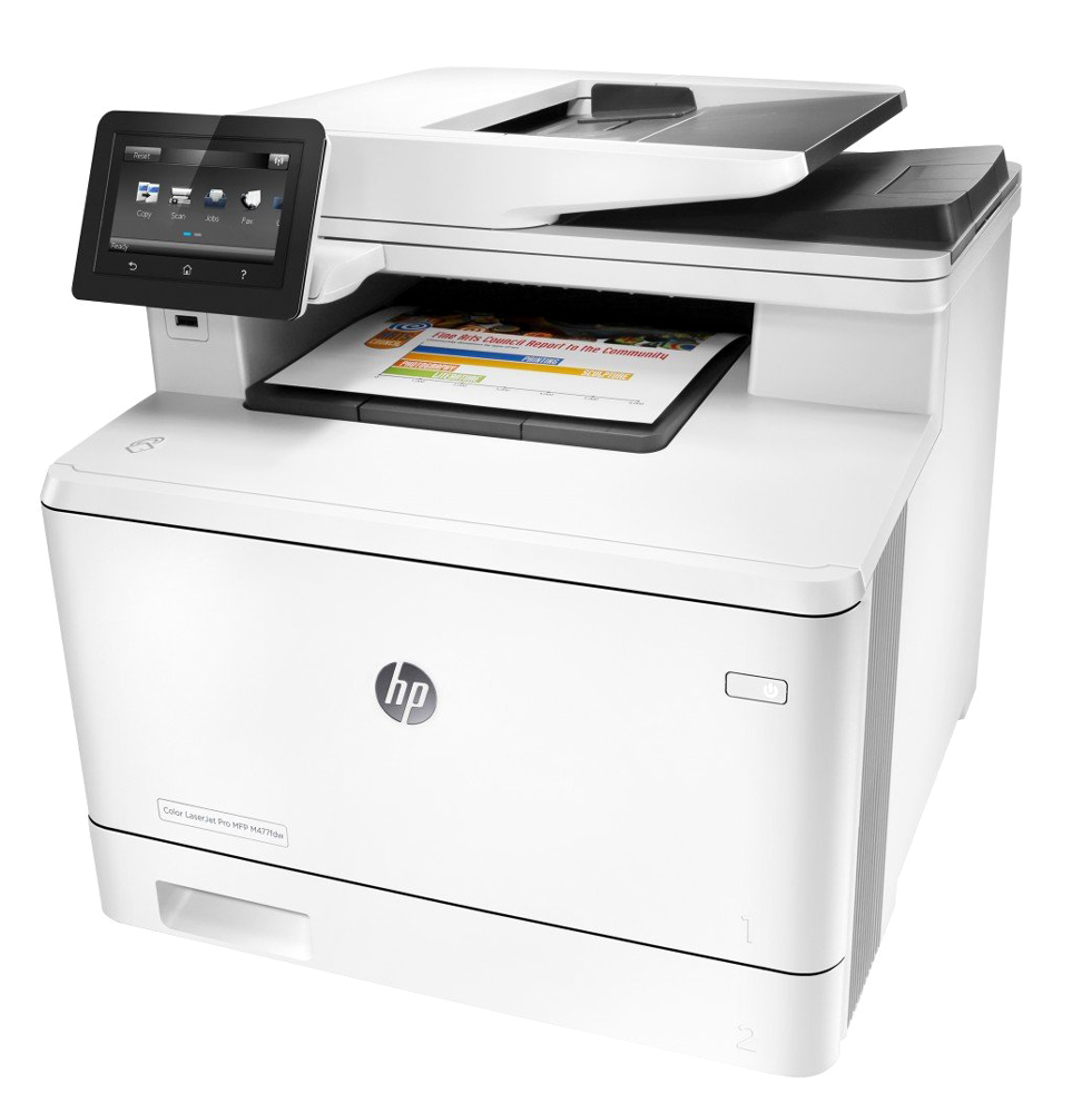 UN-M477FDW HP used εκτυπωτής LaserJet Pro M477fdw, color, MFP, WiFi, χωρίς toner - - Image 1