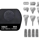 BEST εργαλείο αφαίρεσης κόλλας VBST-80B με 9x λεπίδες & 5x finger sleeves, για επισκευές κινητών - 6938144122828