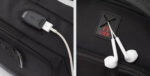 ARCTIC HUNTER τσάντα Crossbody XB00100, USB, 5L, μαύρη - 6970672353015 - Image 2
