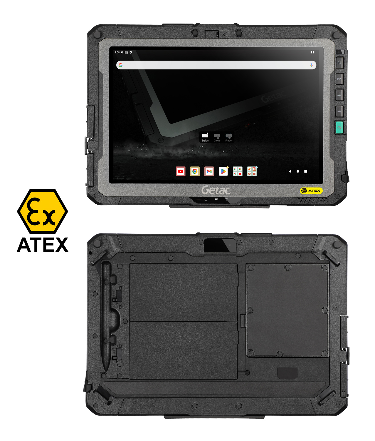 Z2ANIXGI53BX GETAC tablet ZX10-EX, 10.1", 4/64GB, 4G, 9980mAh, IP66/MIL-STD-810H/ATEX/IECEx, Android 13, μαύρο - 5210131148365 - Image 1