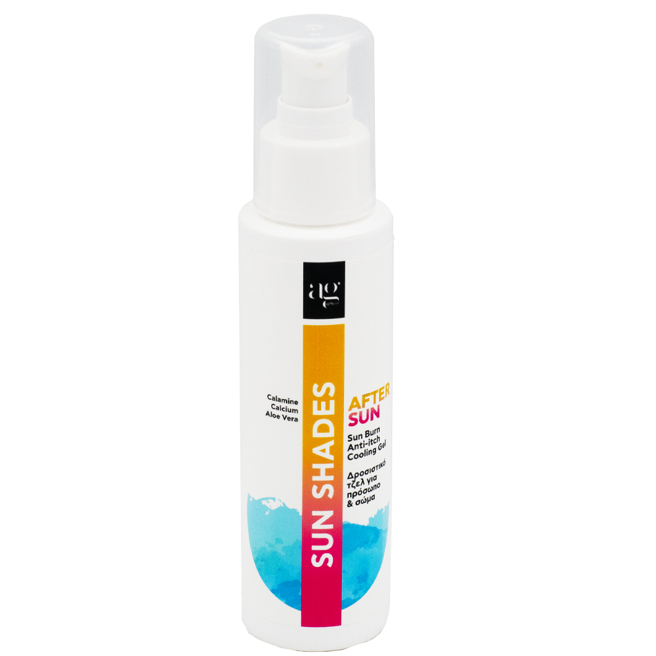after-sun-AGPHARM-200ML Ag Pharm Sun Shades After Sun Gel για το Σώμα με Καλαμίνη και Ασβέστιο 100ml - Image 1