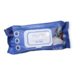 Baby & Kiss Wet Wipes Μωρομάντηλα Baby Blue 100 Τεμάχια