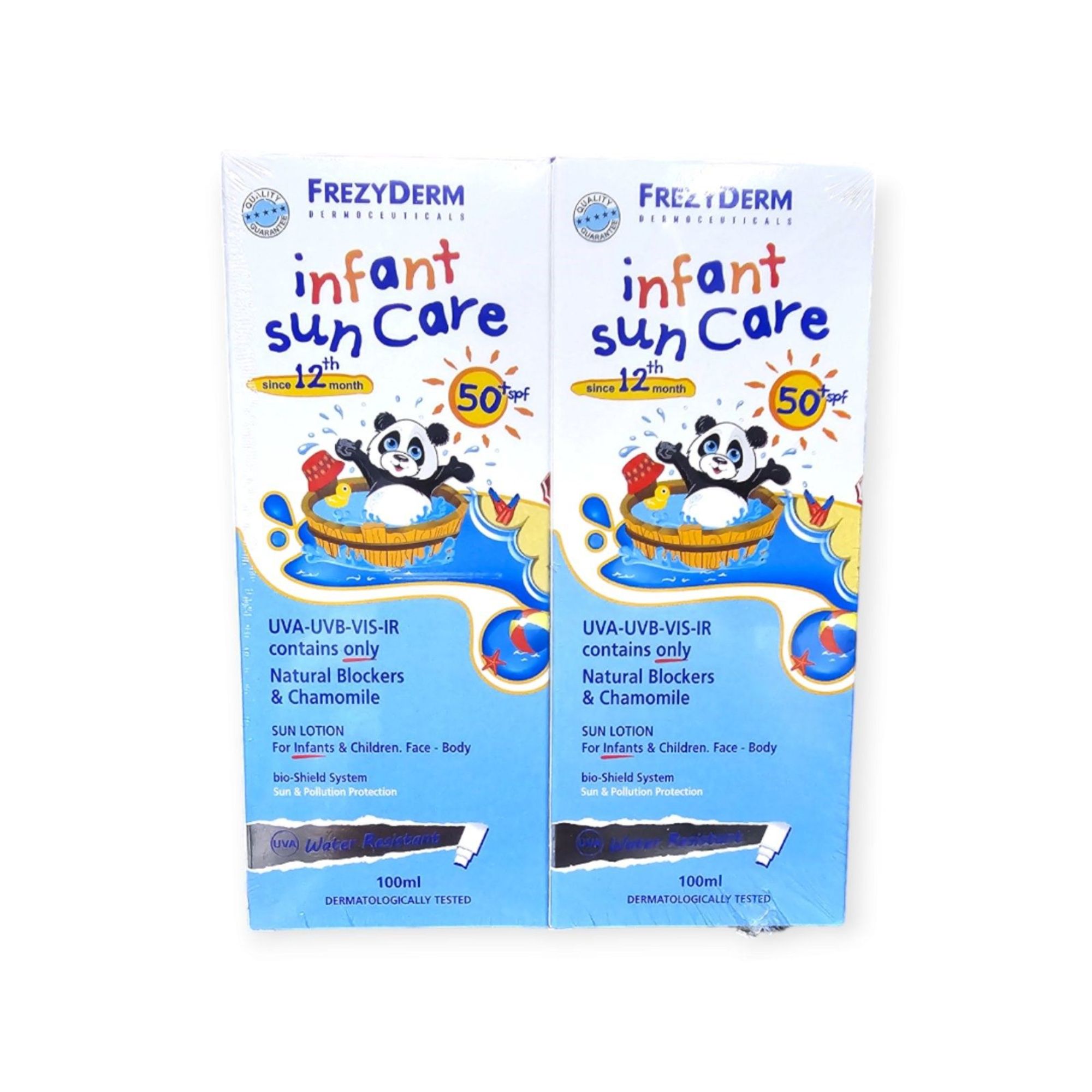 frezyderm-promo-baby-sun-care-spf50-antiliako-galaktoma-gia-vrefi-2x100ml Frezyderm Promo Infant Sun Care SPF50 Αντηλιακό Γαλάκτωμα για Βρέφη 2x100ml - Image 1