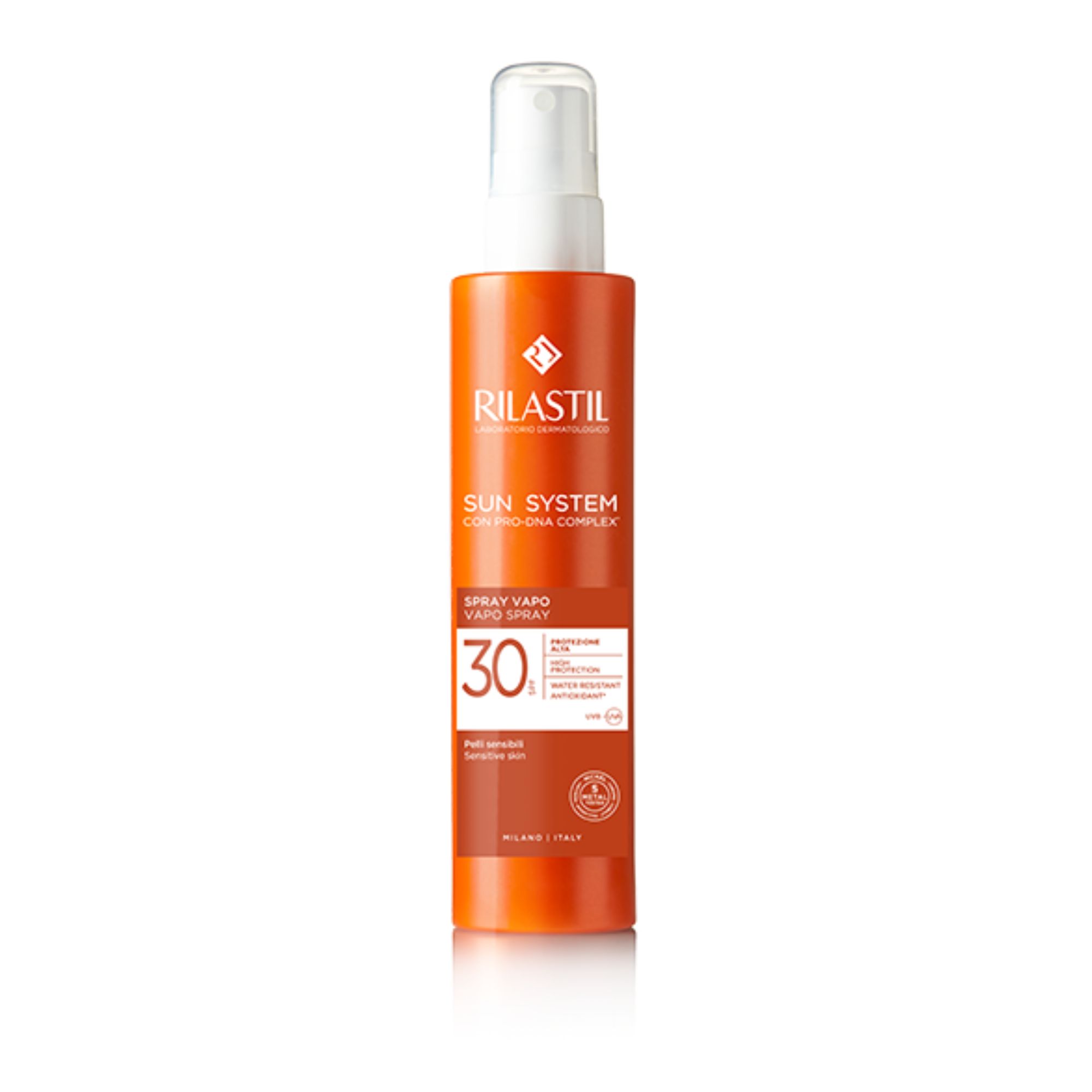 rilastil-sun-system-antiliaki-krema-gia-to-soma-spf30-se-spray-200ml Rilastil Sun System Vapo Spray Αντηλιακό Γαλάκτωμα για το Σώμα SPF30 σε Spray 200ml - Image 1