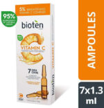 Bioten Ενυδατικό & Αντιγηραντικό Serum Προσώπου με Βιταμίνη C για Λάμψη & Πανάδες 7x1.3ml - Image 2