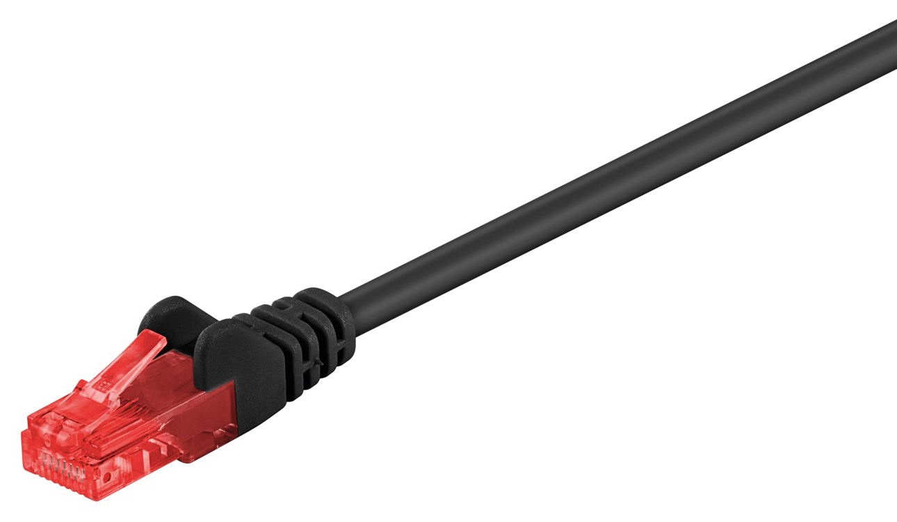 68678 GΟOBAY καλώδιο δικτύου 68678, CAT 6 U/UTP, CCA, PVC, 10m, μαύρο - 4040849686788 - Image 1