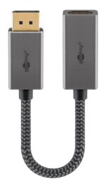 GOOBAY αντάπτορας DisplayPort σε HDMI 75271, 4K/60Hz, 0.2m, γκρι - 4040849752711 - Image 2