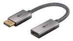 GOOBAY αντάπτορας DisplayPort σε HDMI 75271, 4K/60Hz, 0.2m, γκρι - 4040849752711