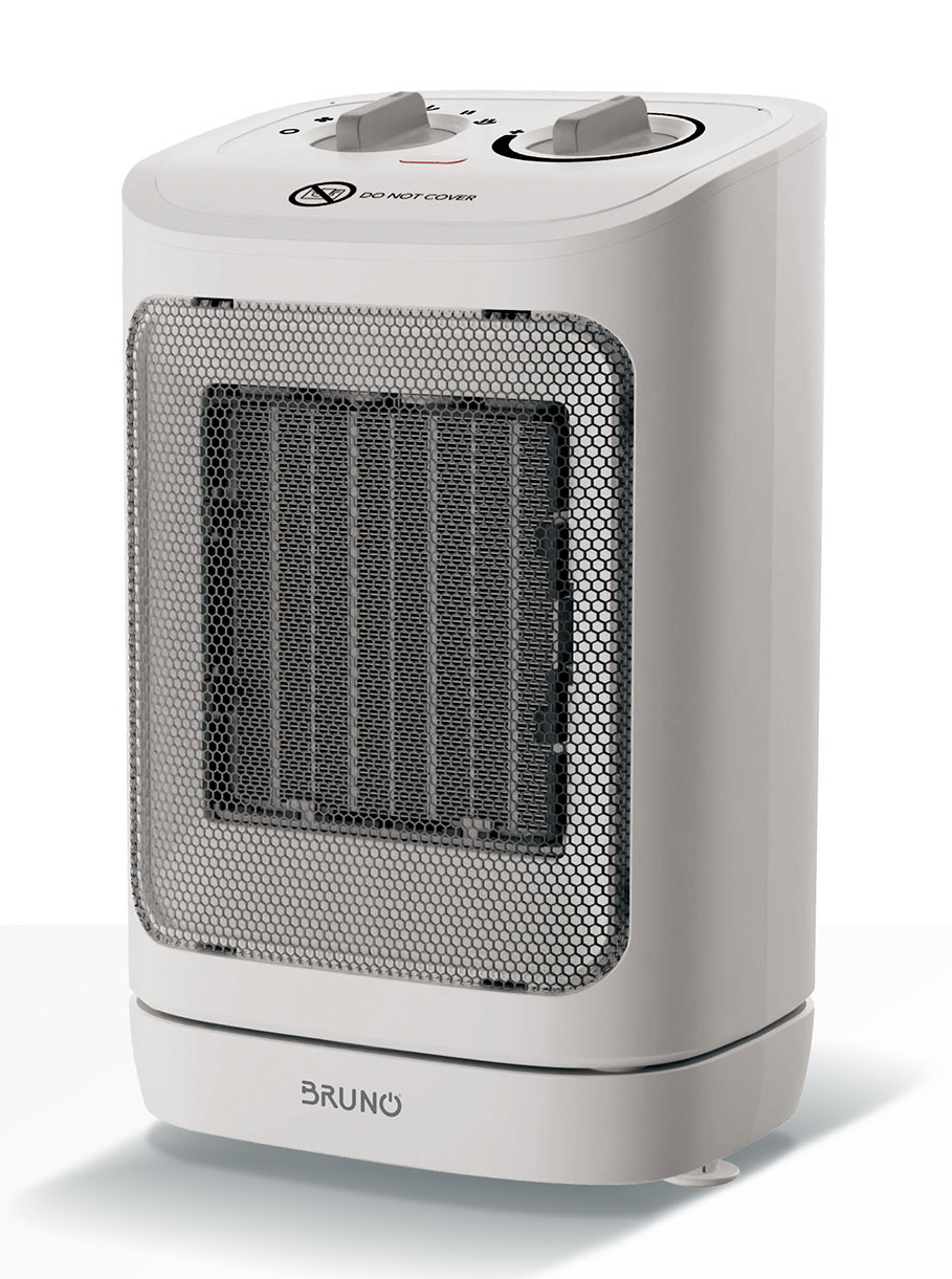 BRN-0255-01 BRUNO κεραμικό αερόθερμο BRN-0255, 2000W, με θερμοστάτη/ανεμιστήρα/αυτόματη περιστροφή, λευκό - 5210131140987 - Image 1