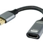 POWERTECH αντάπτορας DisplayPort σε HDMI CAB-DP077, 8K/60Hz, 0.1m, μαύρος - 5210131133040