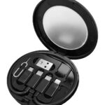 POWERTECH all in one κιτ φόρτισης με καλώδιο & αντάπτορες CAB-U161, 60W, 30cm, μαύρο - 5210131133095