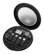 POWERTECH all in one κιτ φόρτισης με καλώδιο & αντάπτορες CAB-U161, 60W, 30cm, μαύρο - 5210131133095
