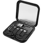 POWERTECH all in one κιτ φόρτισης με καλώδιο & αντάπτορες CAB-U162, 60W, 30cm, μαύρο - 5210131133101
