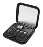 POWERTECH all in one κιτ φόρτισης με καλώδιο & αντάπτορες CAB-U162, 60W, 30cm, μαύρο - 5210131133101