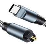POWERTECH καλώδιο ήχου USB-C σε Toslink CAB-UC091, 1m, γκρι - 5210131133088