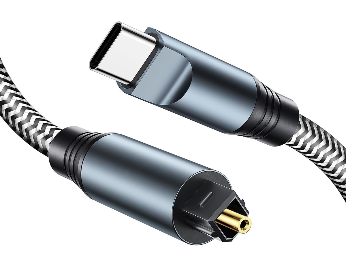 CAB-UC091 POWERTECH καλώδιο ήχου USB-C σε Toslink CAB-UC091, 1m, γκρι - 5210131133088 - Image 1