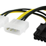 POWERTECH καλώδιο PCIe 8pin σε 2x molex 3pin CAB-W051, 0.15m - 5210131138892