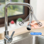 HOME USE κεφαλή βρύσης HUH-0104 με εύκαμπτο σπιράλ, 14.5cm, ασημί - 5210131062494 - Image 2