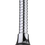 HOME USE κεφαλή βρύσης HUH-0104 με εύκαμπτο σπιράλ, 14.5cm, ασημί - 5210131062494