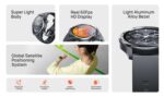 MIBRO smartwatch A3, heart rate, 1.39" IPS, GPS, 2 ATM, γκρι - 6976367680664 - Image 2