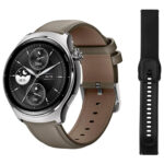 MIBRO smartwatch Lite 3 Pro με 2x λουράκια, heart rate, 1.32" AMOLED, GPS, 5 ATM, γκρι/καφέ - 6976367680015