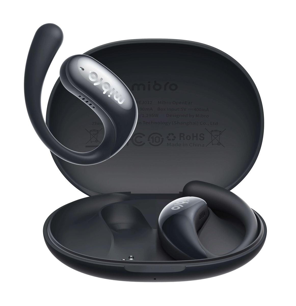 MBR-OPENEAR-BK MIBRO earphones με θήκη φόρτισης OpenEar, OWS, ENC, 45/400mAh, μαύρα - 6976367680732 - Image 1