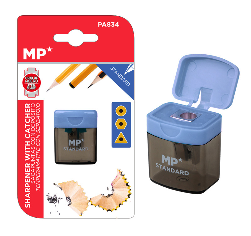 PA834-PR MP ξύστρα μολυβιών με κάδο PA834, μωβ - 5210131023693 - Image 1