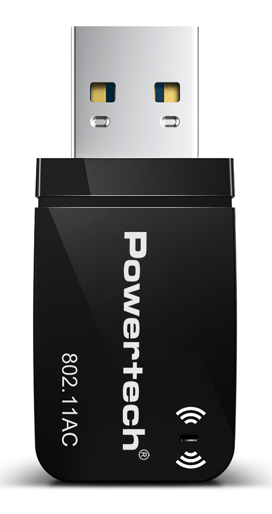 PT-1450 POWERTECH ασύρματος USB αντάπτορας δικτύου PT-1450, 1300Mbps dual band WiFi - 5210131133187 - Image 1