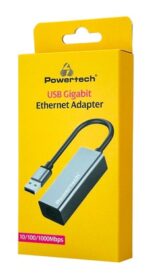 POWERTECH αντάπτορας δικτύου PT-1454, USB, 1000Mbps Ethernet, γκρι - 5210131133231 - Image 2