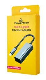 POWERTECH αντάπτορας δικτύου PT-1455, USB-C, 1000Mbps Ethernet, γκρι - 5210131133248 - Image 2