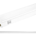 POWERTECH LED φωτιστικό τοίχου T5-0001-090 12W, 4000K, 90cm, IP20, λευκό - 5210131052754