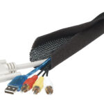 POWERTECH δεματικό καλωδίων τύπου Flex Wrap TIES-001, 1.8m, μαύρο - 5210131022337