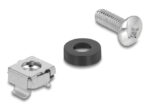 DELOCK σετ βίδες με παξιμάδια 42432 για rack, M6/16mm, ασημί, 100τμχ - 4043619424320