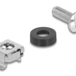 DELOCK σετ βίδες με παξιμάδια 42432 για rack, M6/16mm, ασημί, 100τμχ - 4043619424320