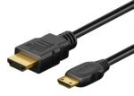 GOOBAY καλώδιο mini HDMI σε HDMI 74088 με Ethernet, 4K/60Hz, 10.2 Gbps, 5m, μαύρο - 4040849740886