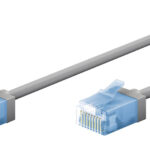 GOOBAY καλώδιο δικτύου 74227, CAT 6A U/UTP, ultra slim, copper, 500MHz, 10m, γκρι - 4040849742279