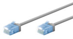 GOOBAY καλώδιο δικτύου 74227, CAT 6A U/UTP, ultra slim, copper, 500MHz, 10m, γκρι - 4040849742279