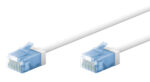 GOOBAY καλώδιο δικτύου 74284, CAT 6A U/UTP, ultra slim, copper, 500MHz, 0.25m, λευκό - 4040849742842