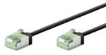 GOOBAY καλώδιο δικτύου 74352, CAT 8.1 U/FTP, ultra slim, copper, 40Gbps, 0.50m, μαύρο - 4040849743528