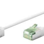 GOOBAY καλώδιο δικτύου 74359, CAT 8.1 U/FTP, ultra slim, copper, 40Gbps, 0.50m, λευκό - 4040849743597
