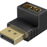 GOOBAY αντάπτορας DisplayPort 77129, 8K/144Hz, γωνιακός, μαύρος - 4040849771293