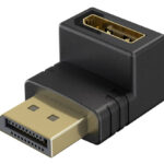 GOOBAY αντάπτορας DisplayPort 77130, 8K/144Hz, γωνιακός, μαύρος - 4040849771309