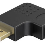 GOOBAY αντάπτορας DisplayPort 77132, 8K/144Hz, γωνιακός, μαύρος - 4040849771323