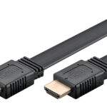 GOOBAY καλώδιο HDMI 77135 με Ethernet, flat, 8K/60Hz, 48 Gbps, 2m, μαύρο - 4040849771354