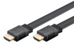 GOOBAY καλώδιο HDMI 77145 με Ethernet, flat, 8K/60Hz, 48 Gbps, 3m, μαύρο - 4040849771453