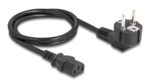 DELOCK καλώδιο τροφοδοσίας 81298, 3x 1.00mm², 1m, μαύρο - 4043619812981 - Image 2