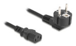 DELOCK καλώδιο τροφοδοσίας 81298, 3x 1.00mm², 1m, μαύρο - 4043619812981