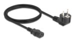 DELOCK καλώδιο τροφοδοσίας 81299, 3x 0.75mm², 1m, μαύρο - 4043619812998 - Image 2